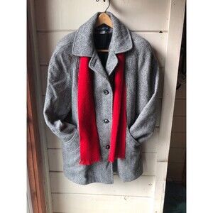 Vintage Herman Kay Wool Coat w/scarf. Size 12 Beautiful!!